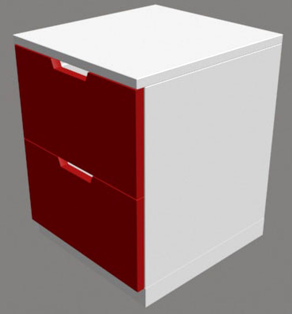 Chest Of Draws (Low Poly)