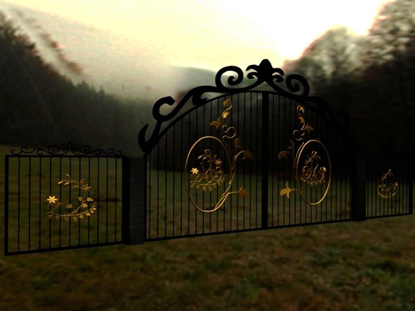 Gate with the letter "A"(1)