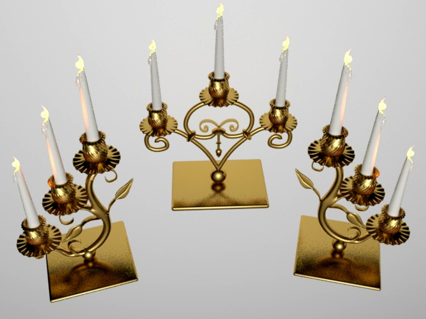 Candlesticks of brass