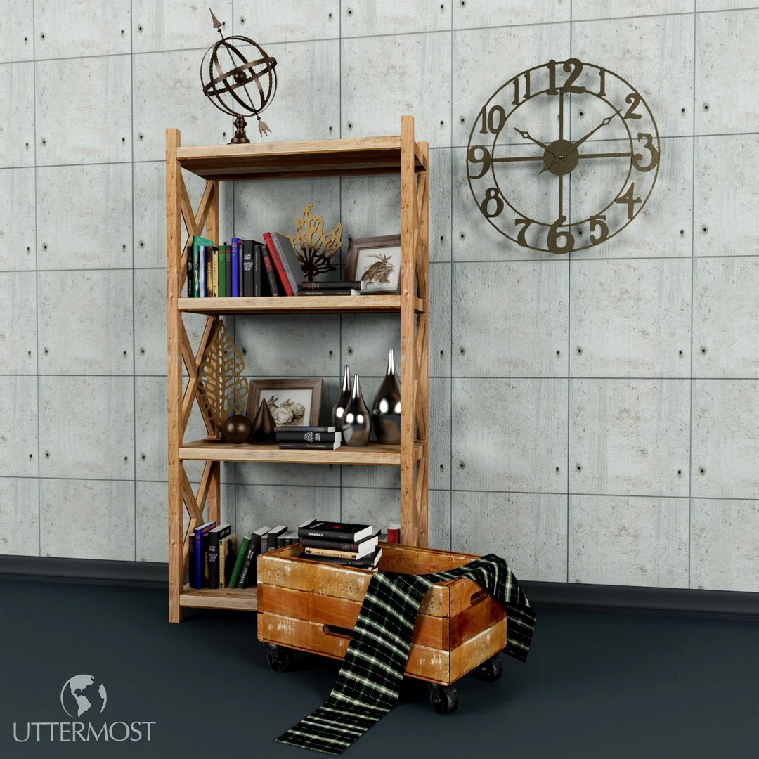 Bookcase with accessories from Uttermost(1)