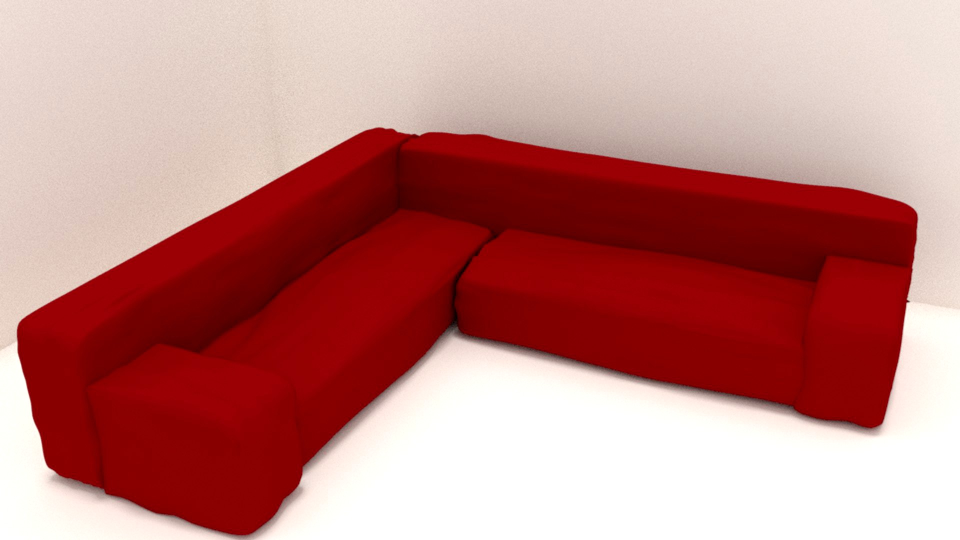 Red Sofa (Arch Viz)