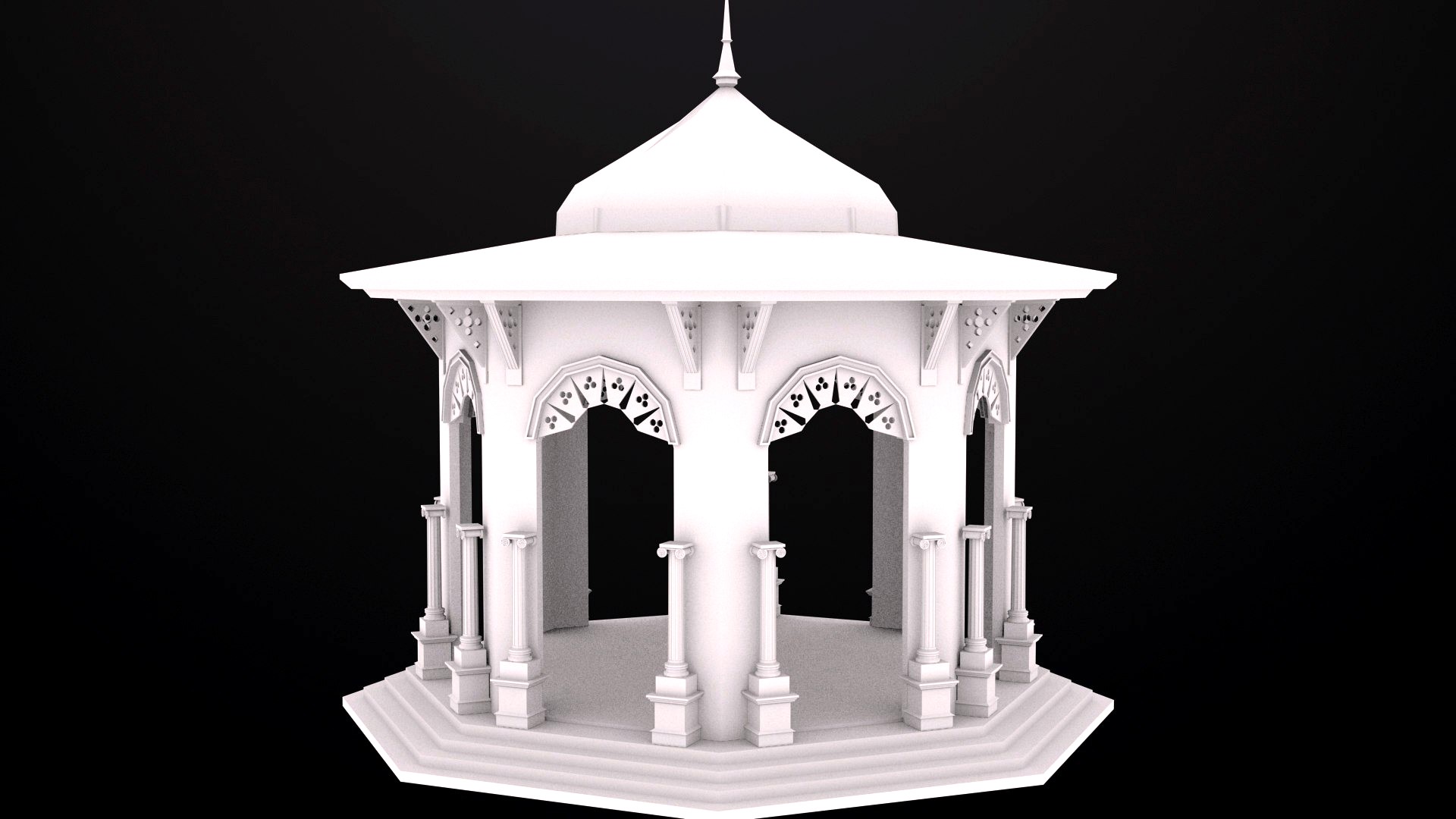 (LowPoly) BANDSTAND perfect for Games