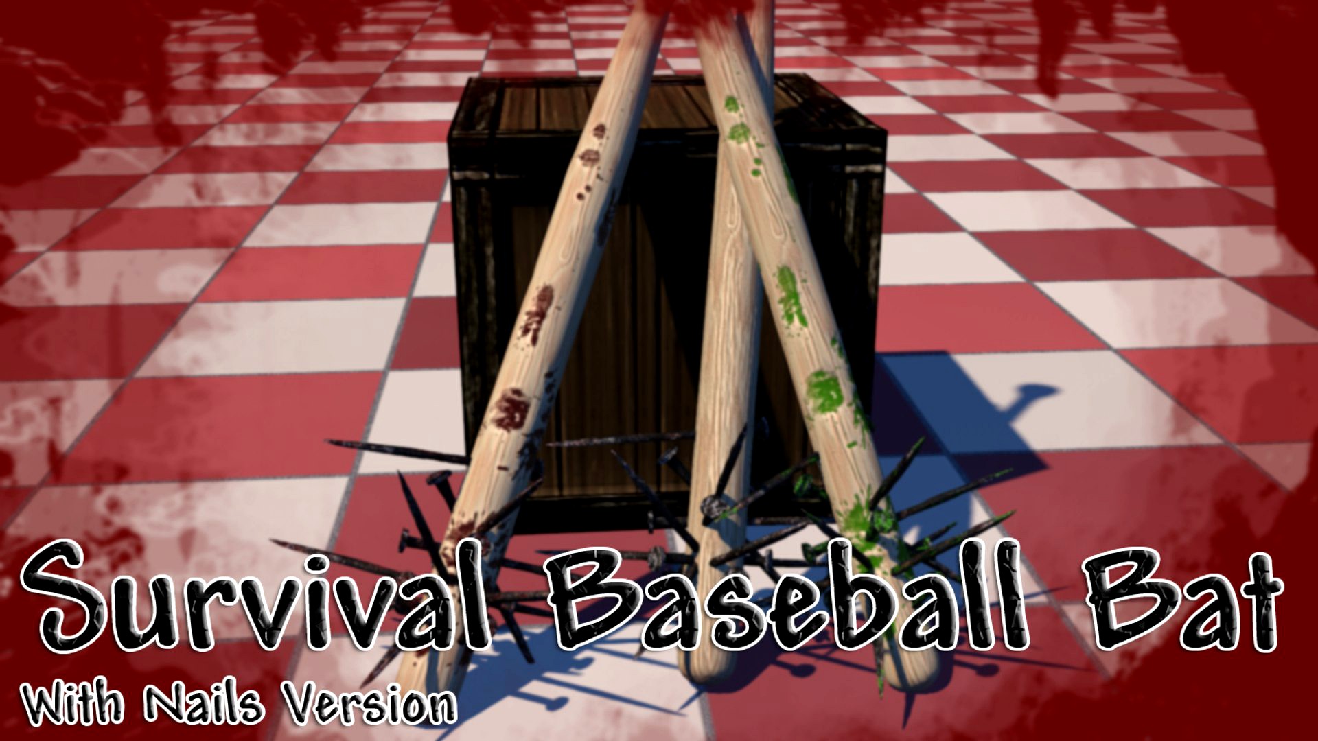 Survival Baseball Bat With Nails