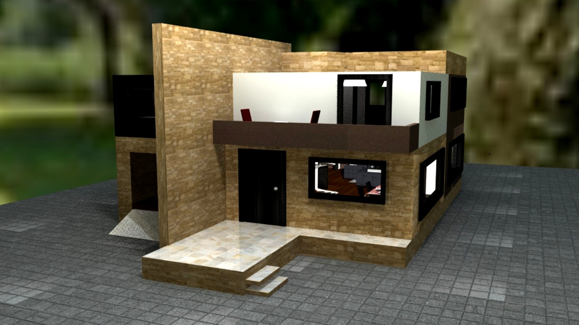 house maya 3d