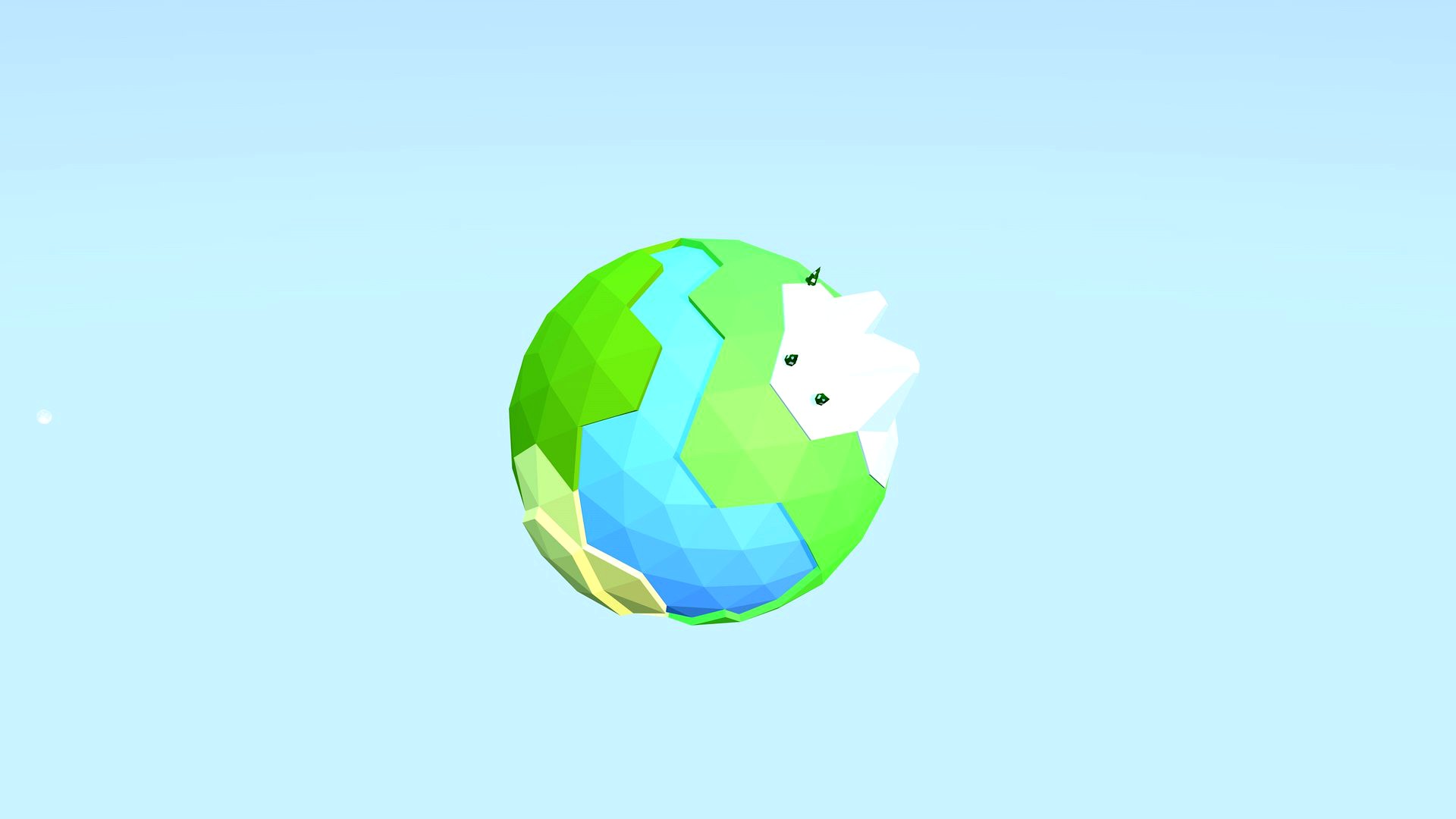 Low Polygon Earth (with cartoon render settings