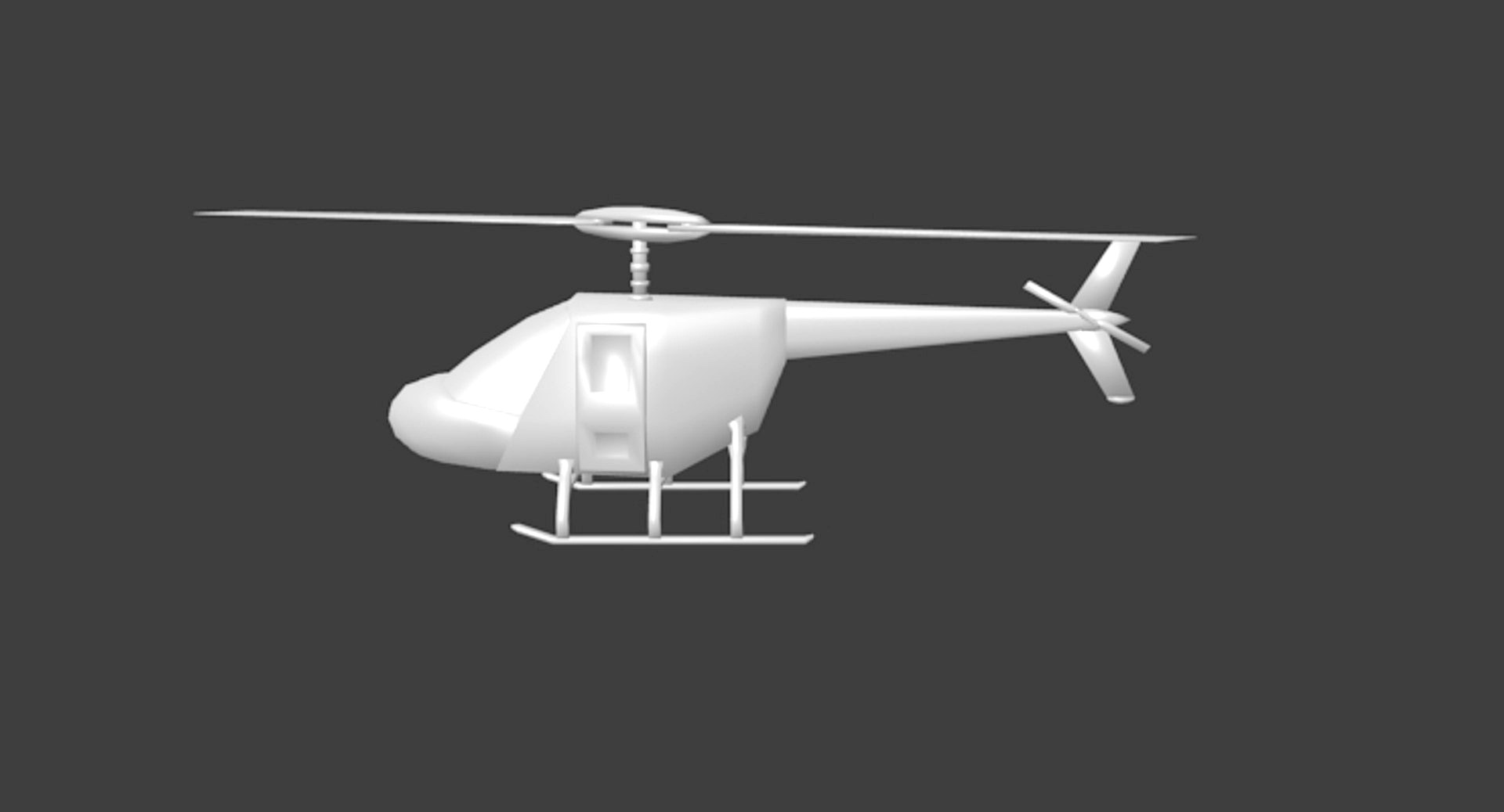 Helicopter low poly