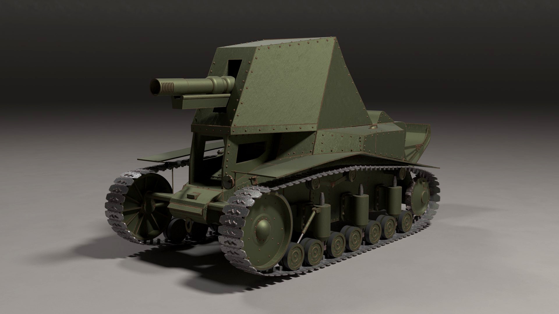 Soviet self-propelled artillery T-18