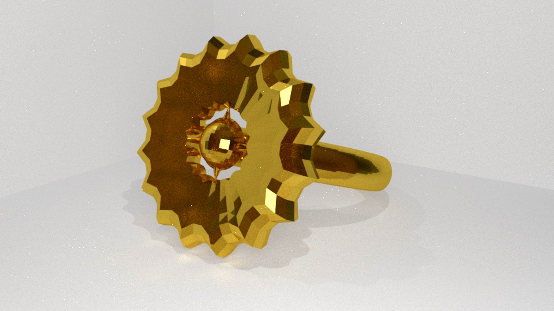 16-pointed Star Ring