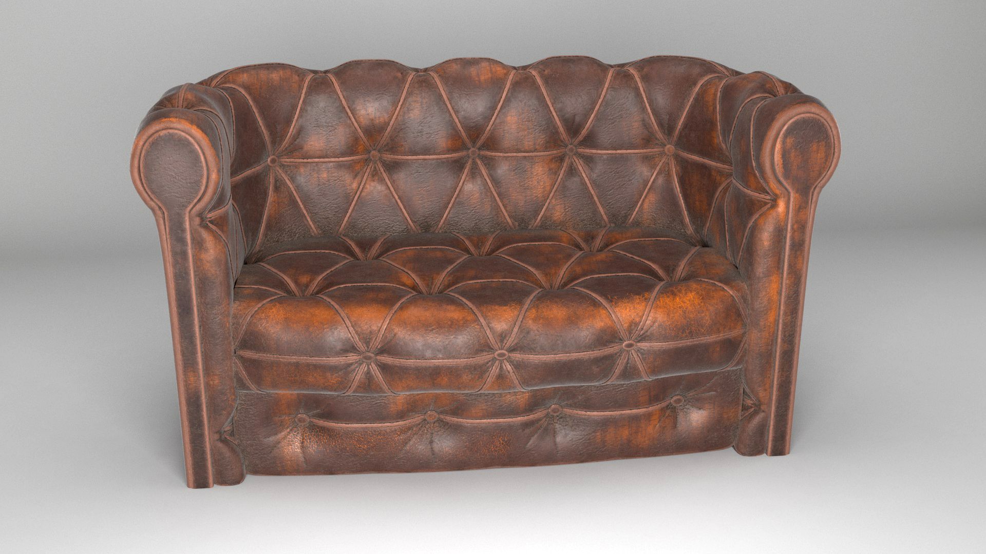 Old leather chesterfield Sofa