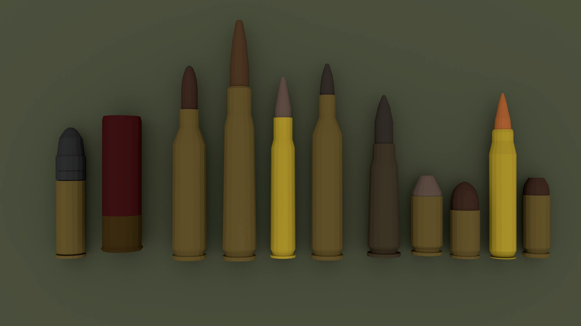 Low-Poly style Ammo