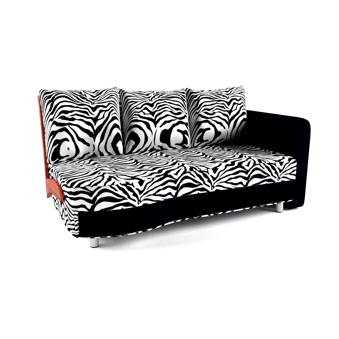 Sofa Zebra + fbx