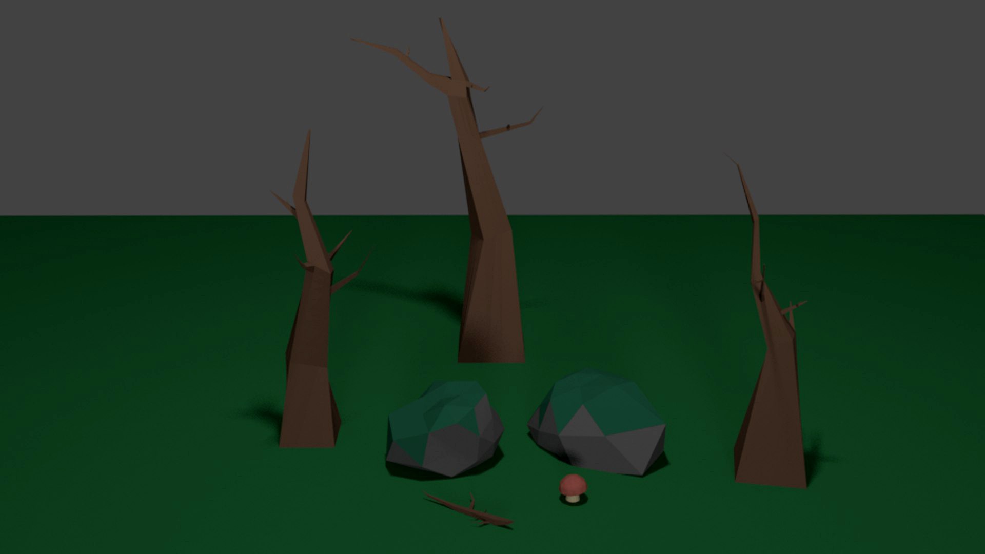 Spooky low poly environment pack