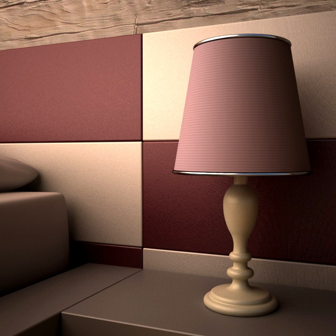 lampshade in bedroom