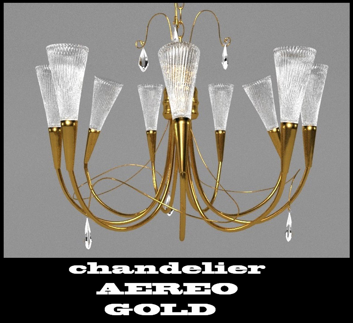 chandelier AEREO GOLD 711093