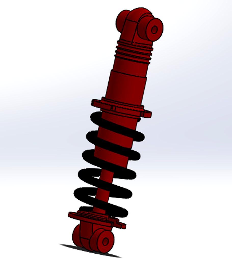 Shock Absorber Suspension System 3d model