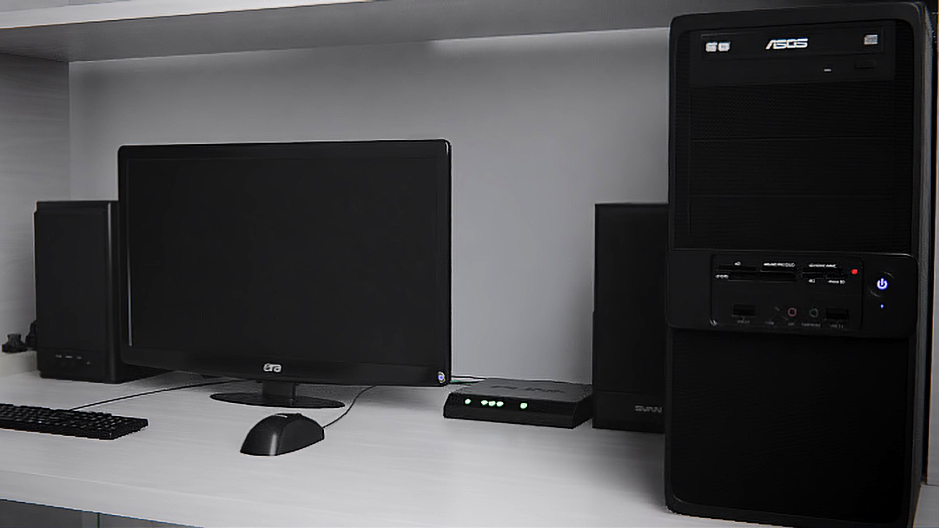 Computer Desk (front view only)