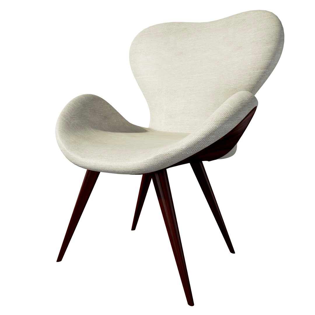 contemporary swan beige armchair