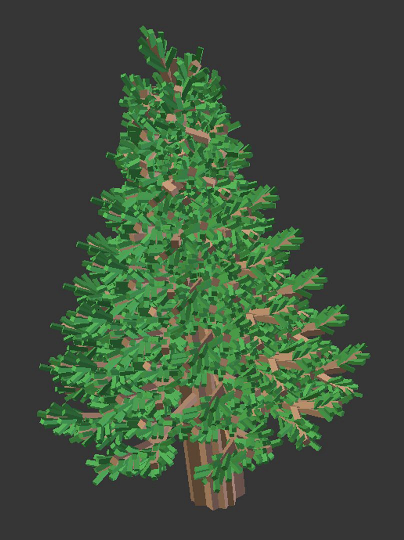 Block Pine Tree