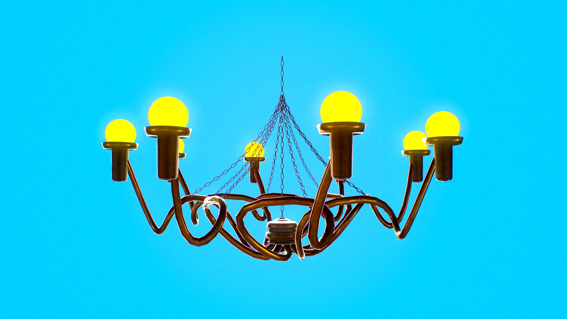 Brass Chandelier
