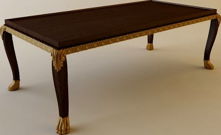 Ornate Coffee Table 3D Model