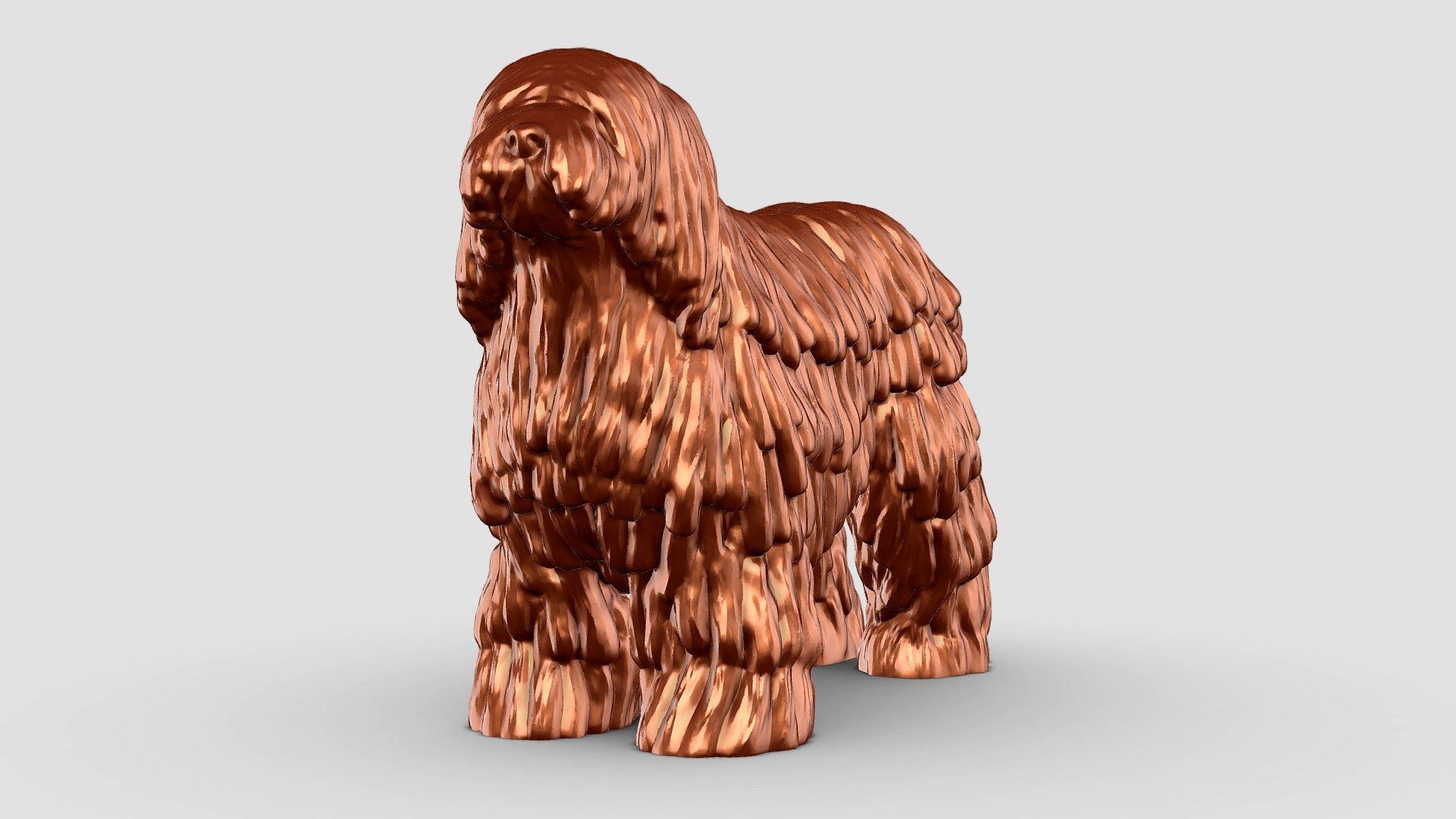 Bergamasco 3D Print Model Pose 02