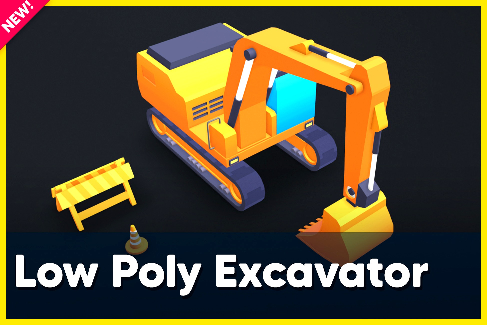 Low Poly Heavy Machinery Pack Demo