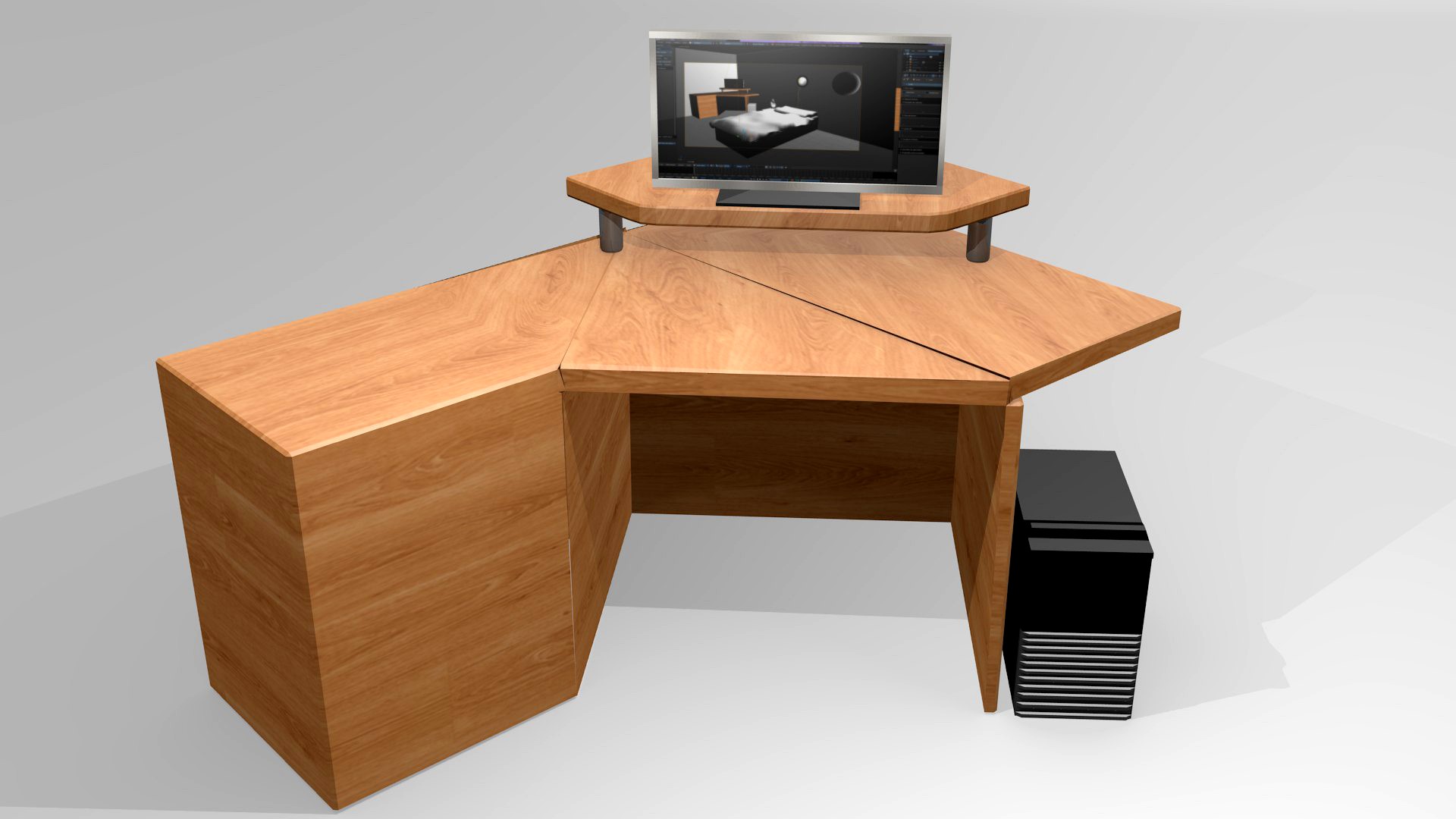 Desk with Computer