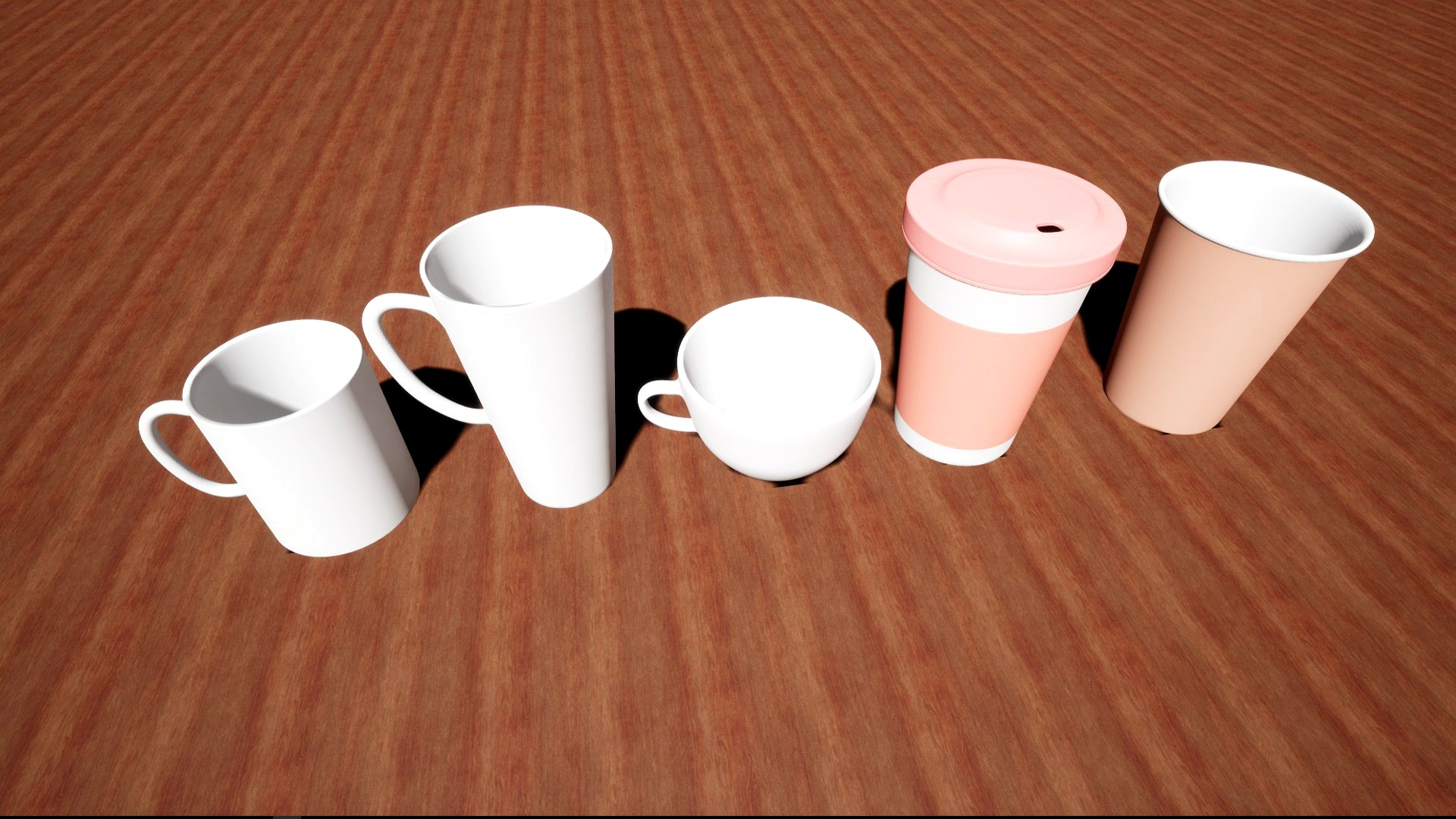 FreeCupPack (5 cups FBX, blend AND IMAGES TAKEN IN UE4)