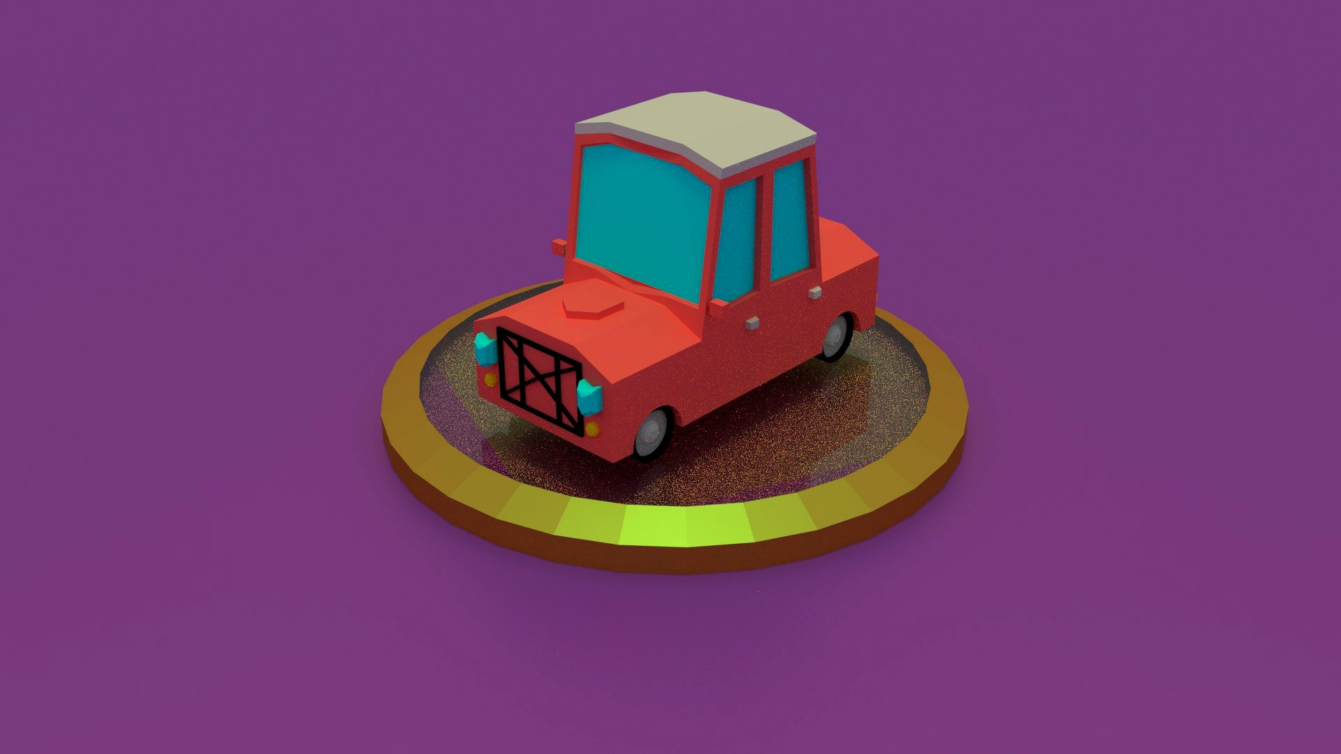 Basic 3d Low Poly Car