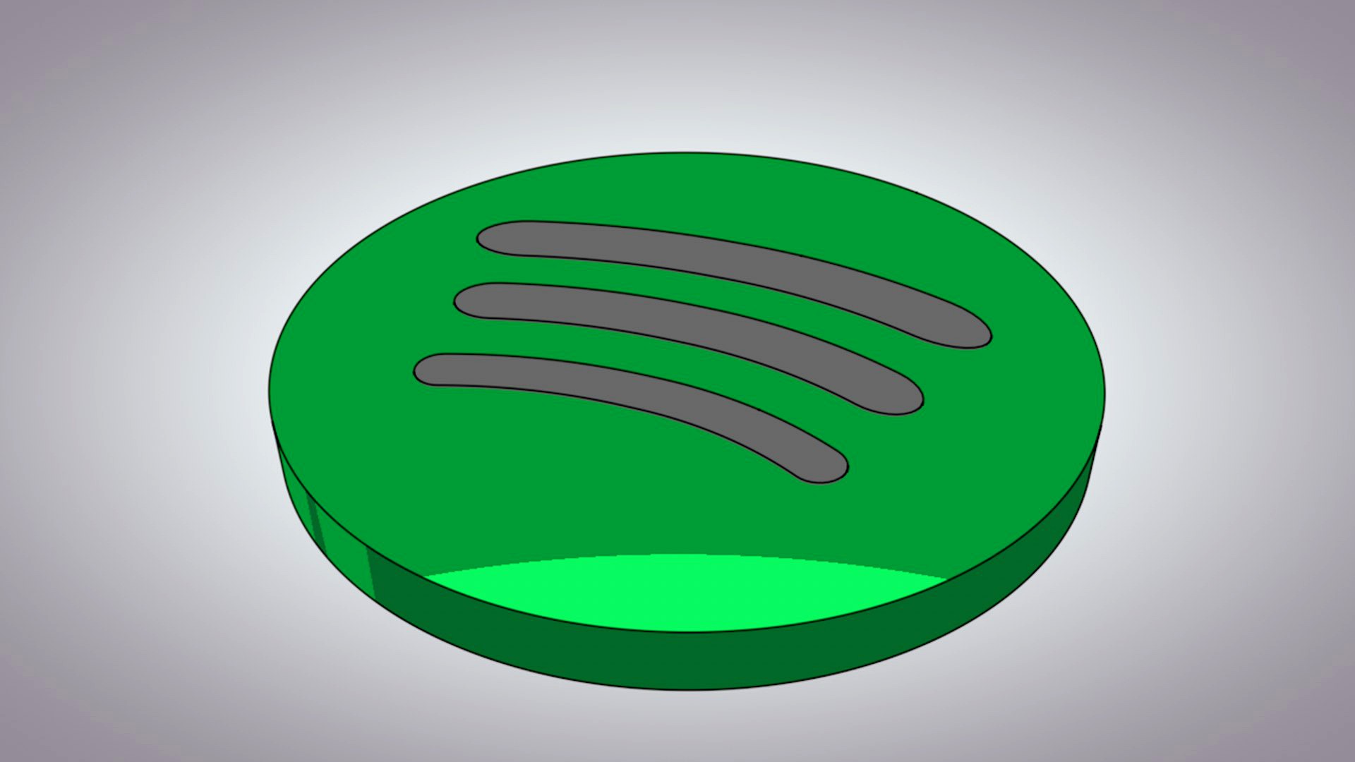 Spotify 3D logo