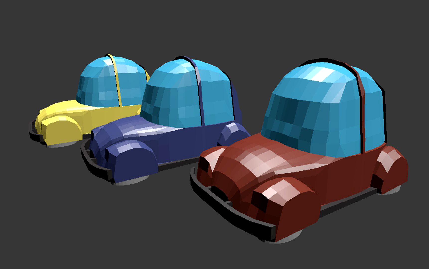 Chibi futuristic car