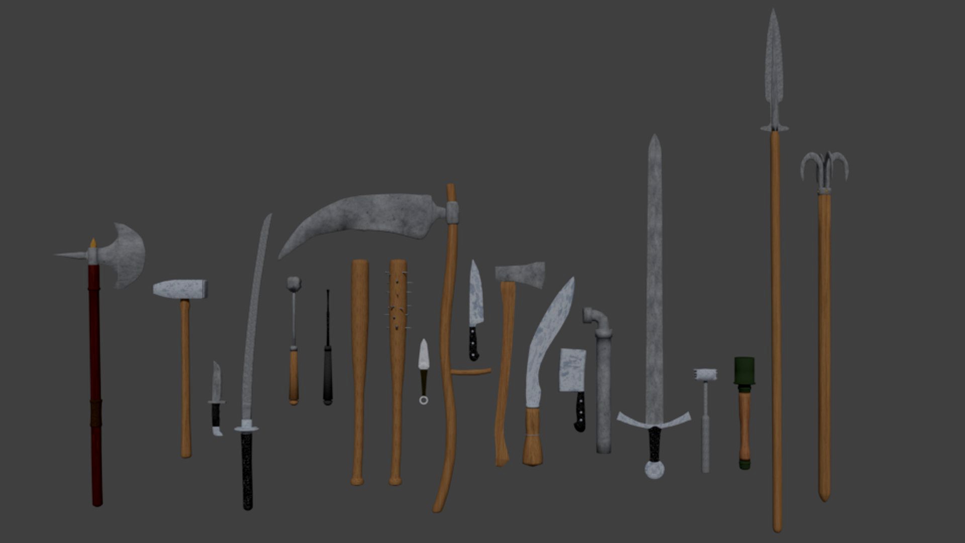 Melee Weapons MegaPack (20 Models)