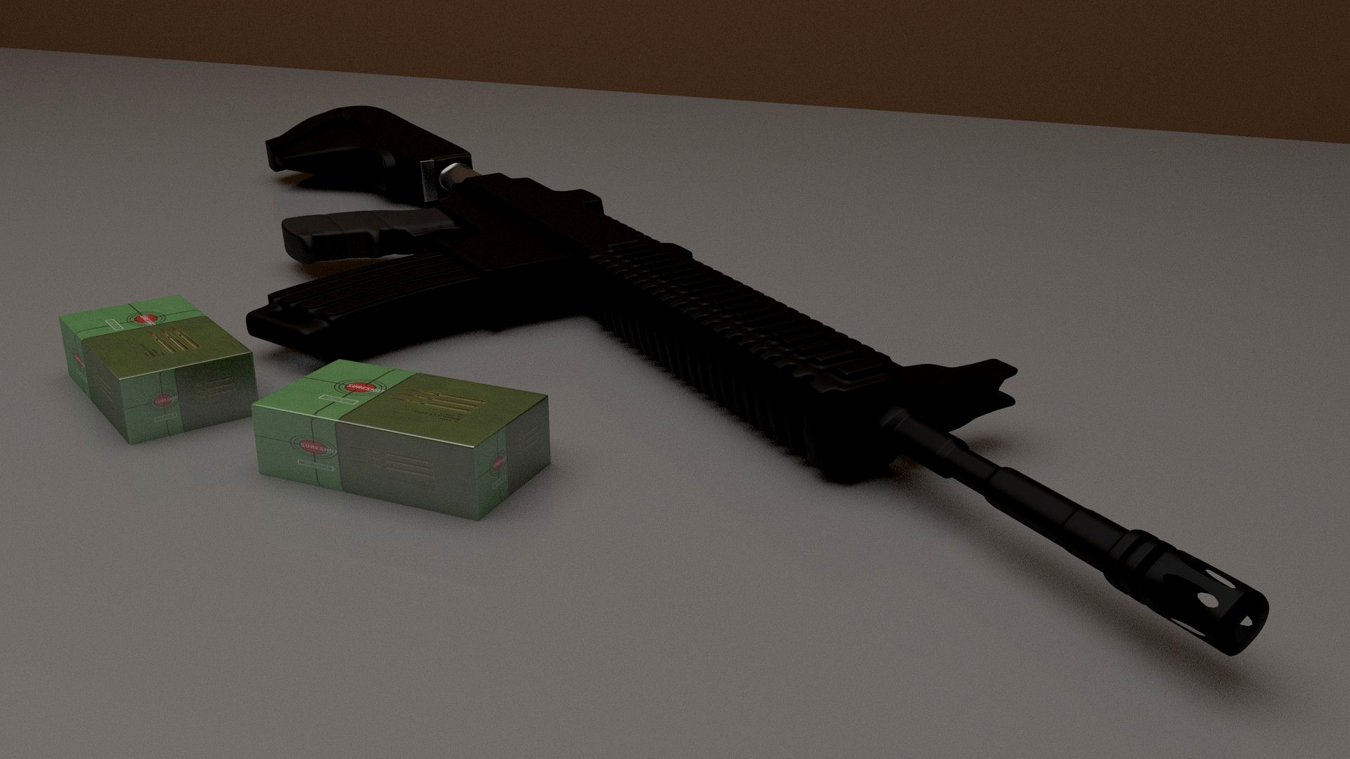 M416 with ammo PUBG 3Dmodel