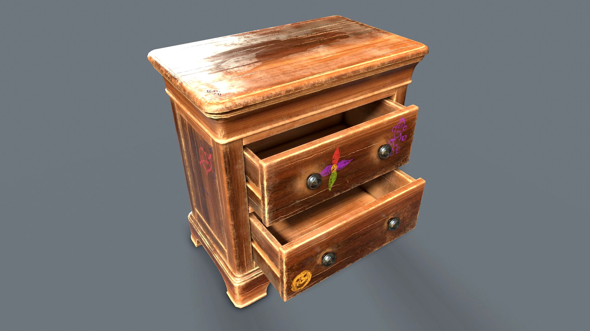 Chest of Draws (PBR Game Ready)