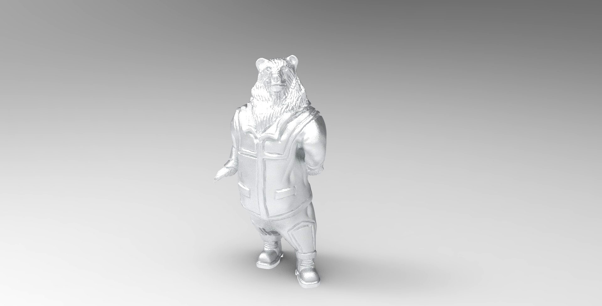 3d printable worker bear
