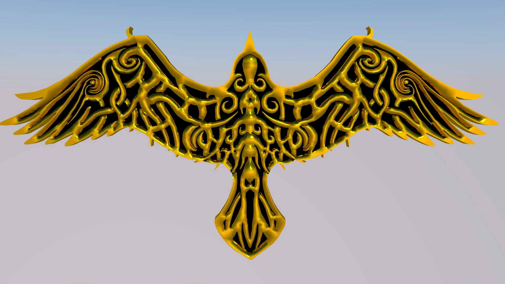 Nordic Raven Icon Emblem