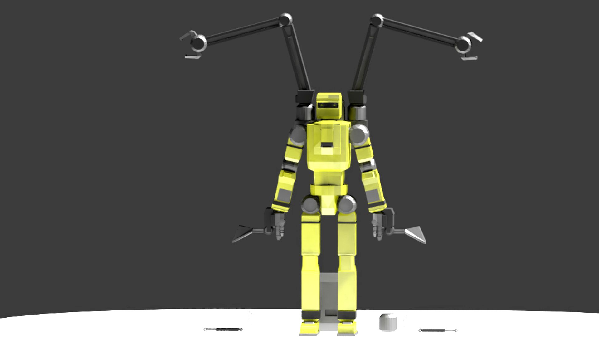 Low Poly Construction Mech