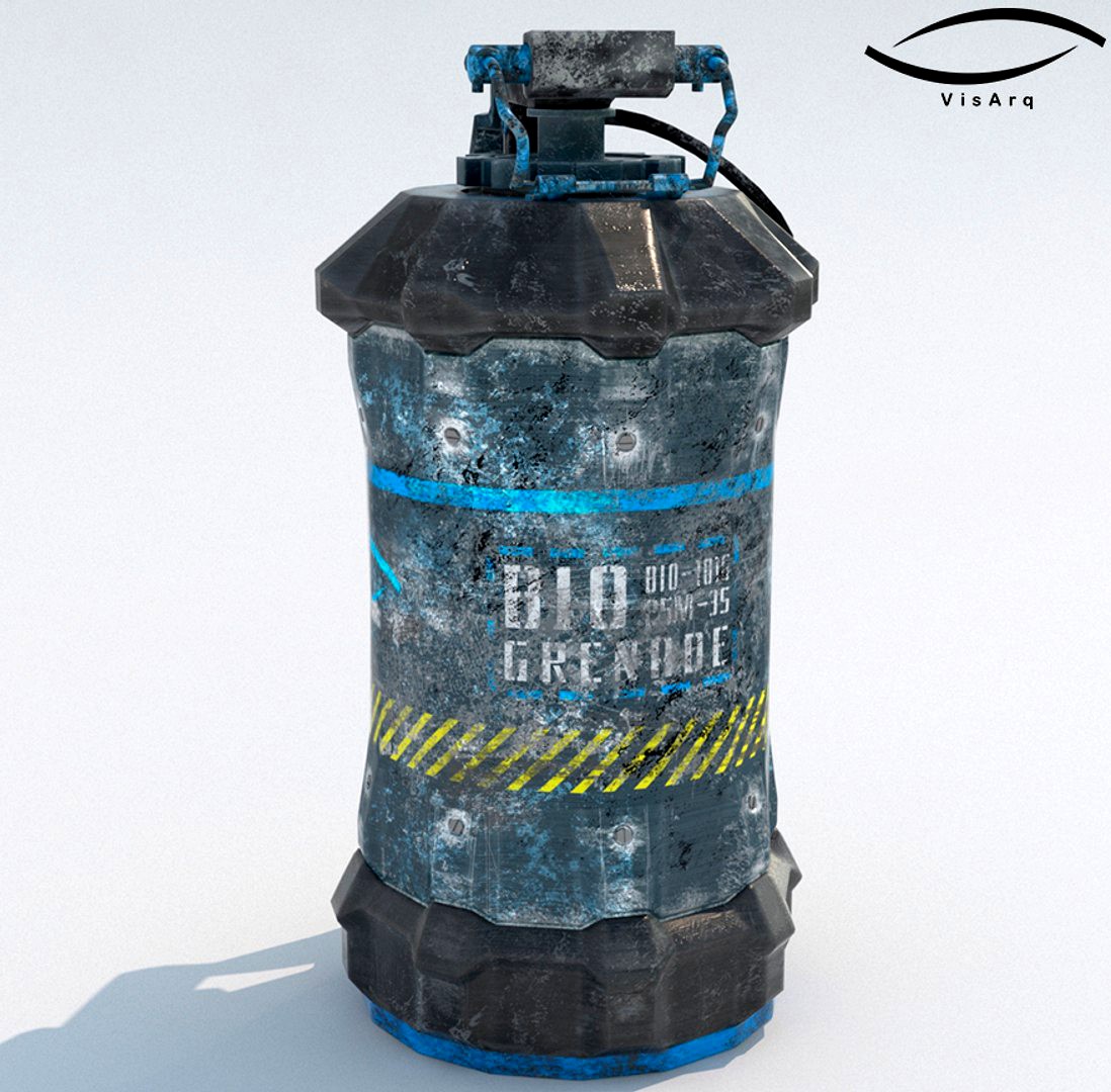 Grenade Sci-Fi BIO-101G Modelo 3D