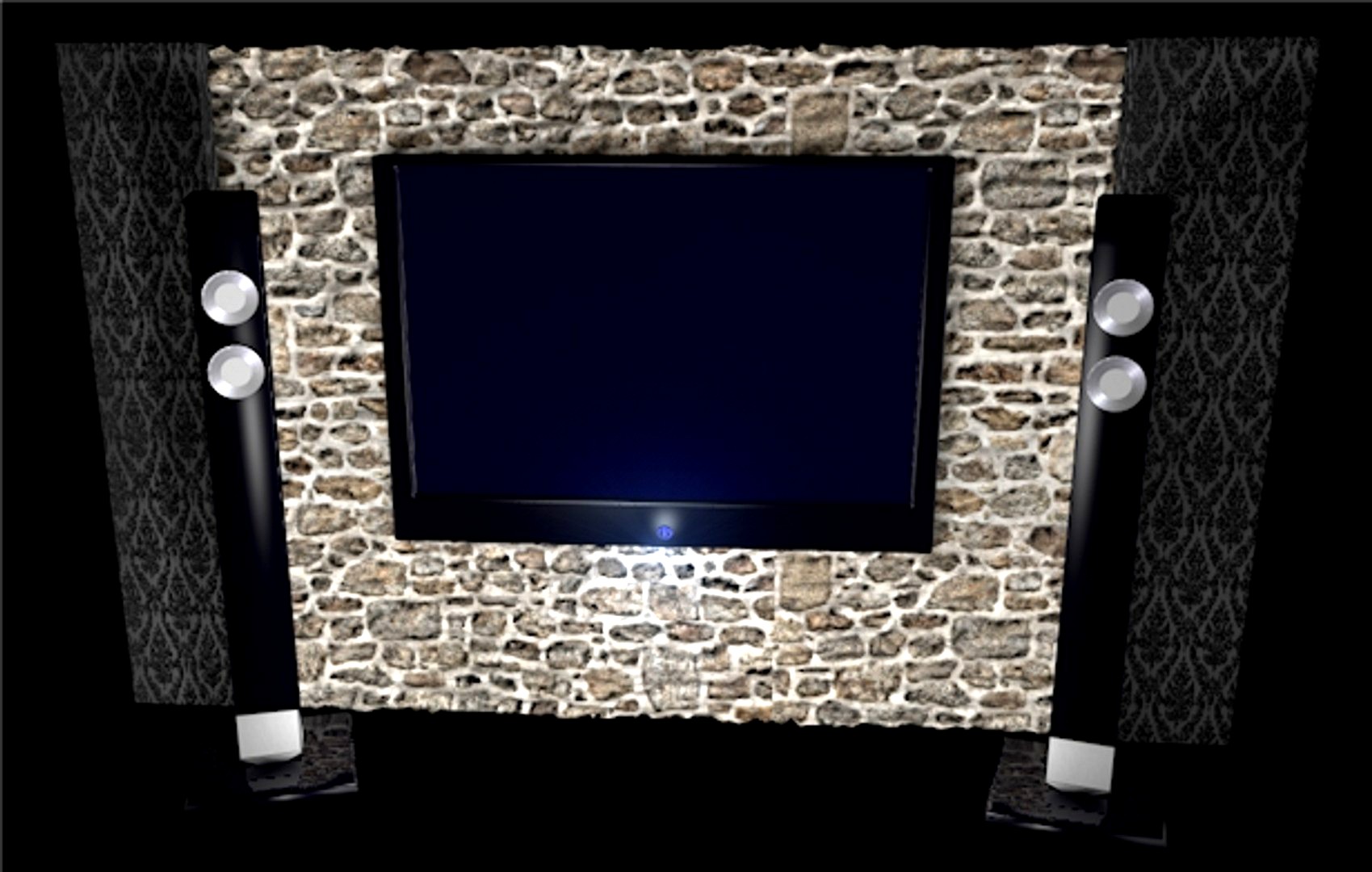 Plasma TV and speakers