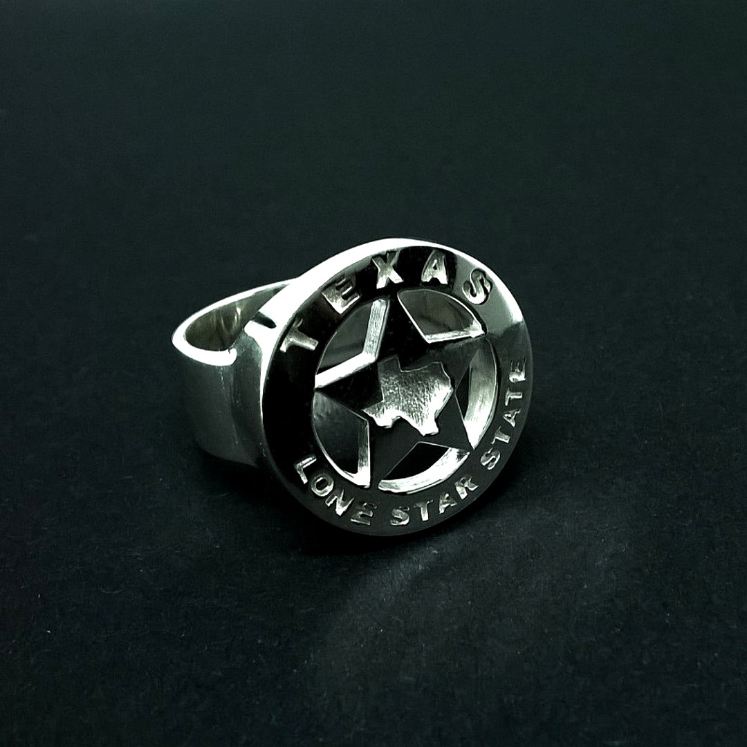 TEXAS LONE STAR STATE USA RING SIZE 9,5 (9-)