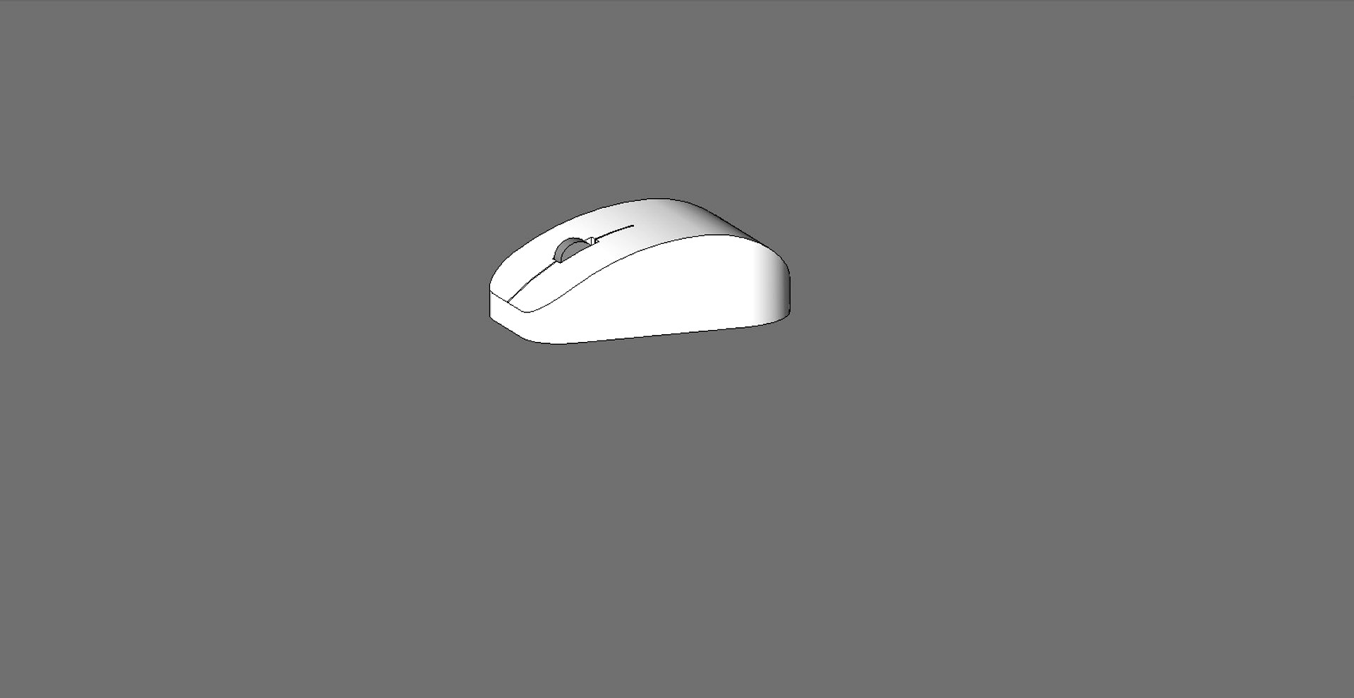 3D Simple computer mouse