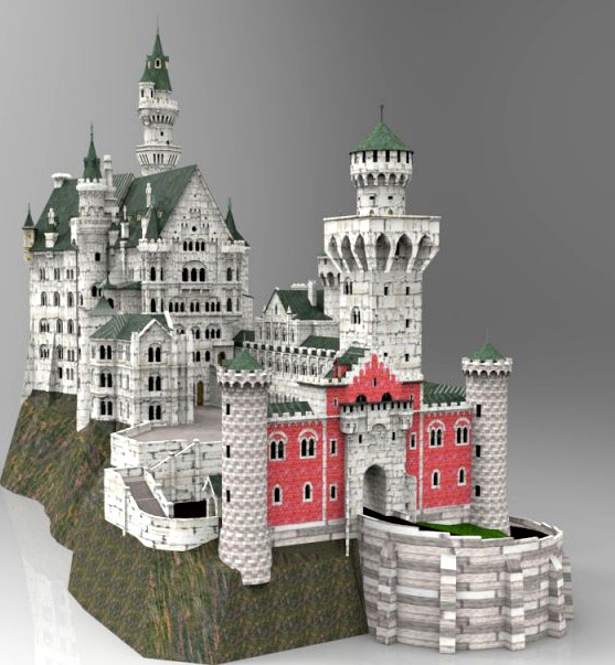 Neuschwanstein Castle 3D Model