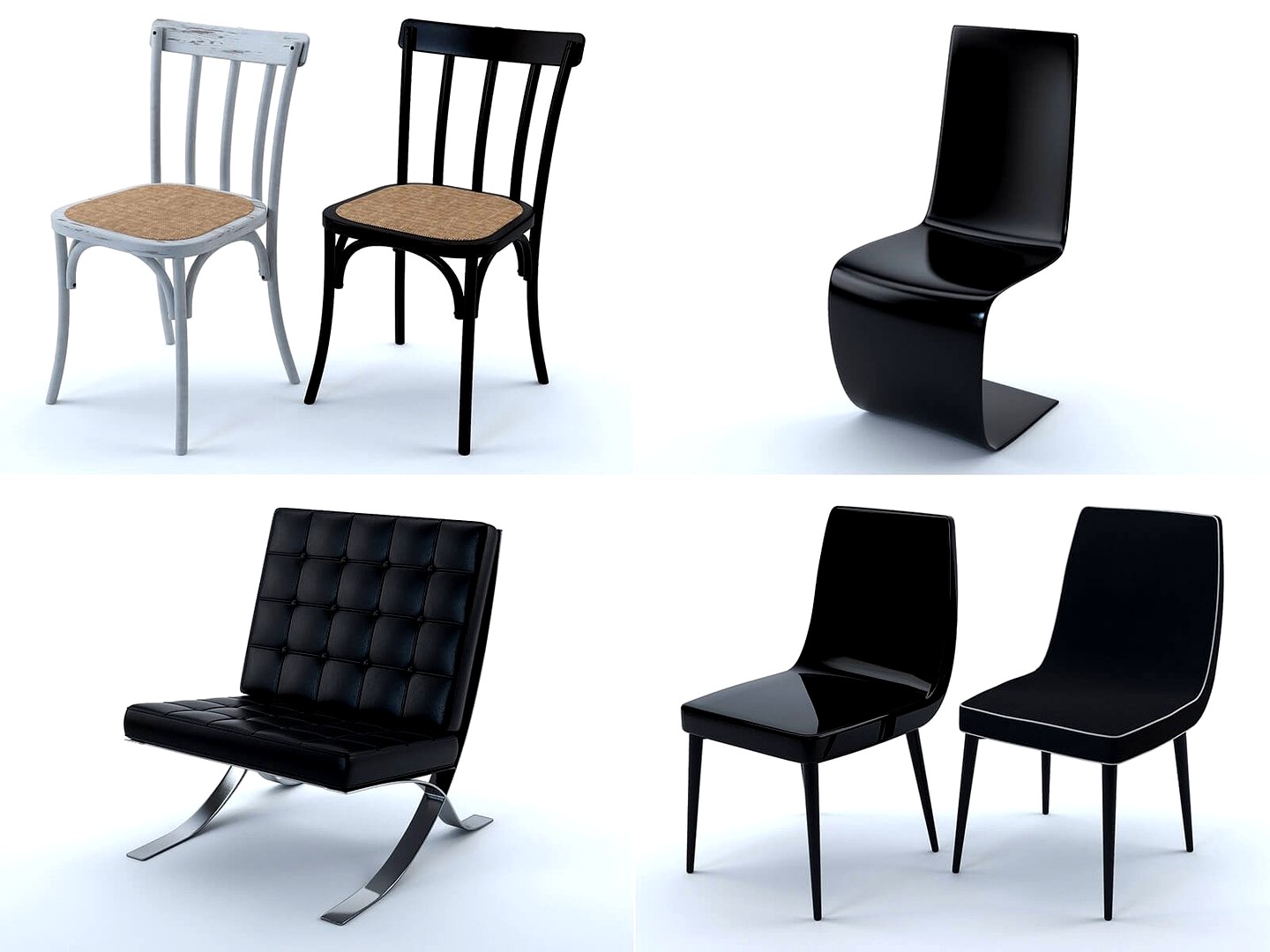 Chairs collection (set of 20)