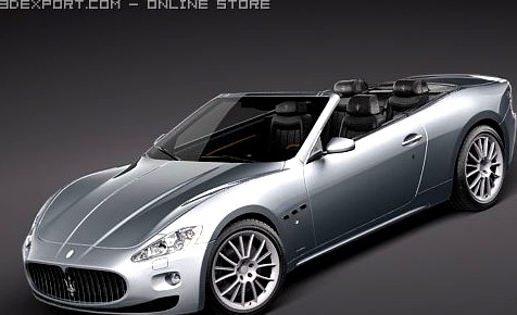 Maserati GranCabrio 2011 3D Model