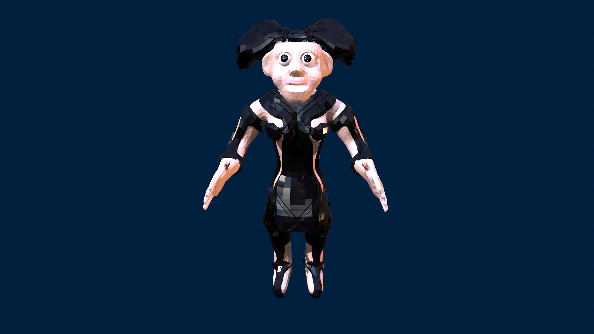 Game Ready Low-Poly stylish Character