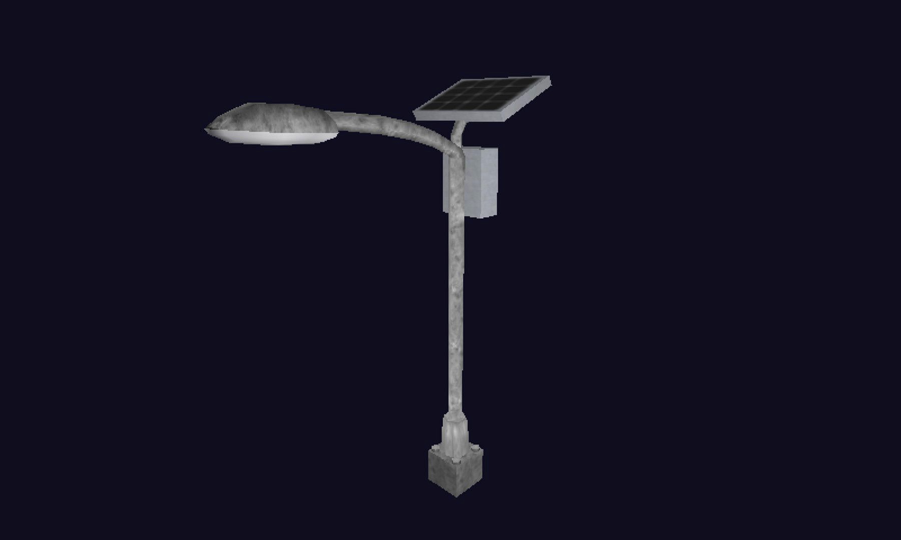 Simple Street Lamp LOWPOLY