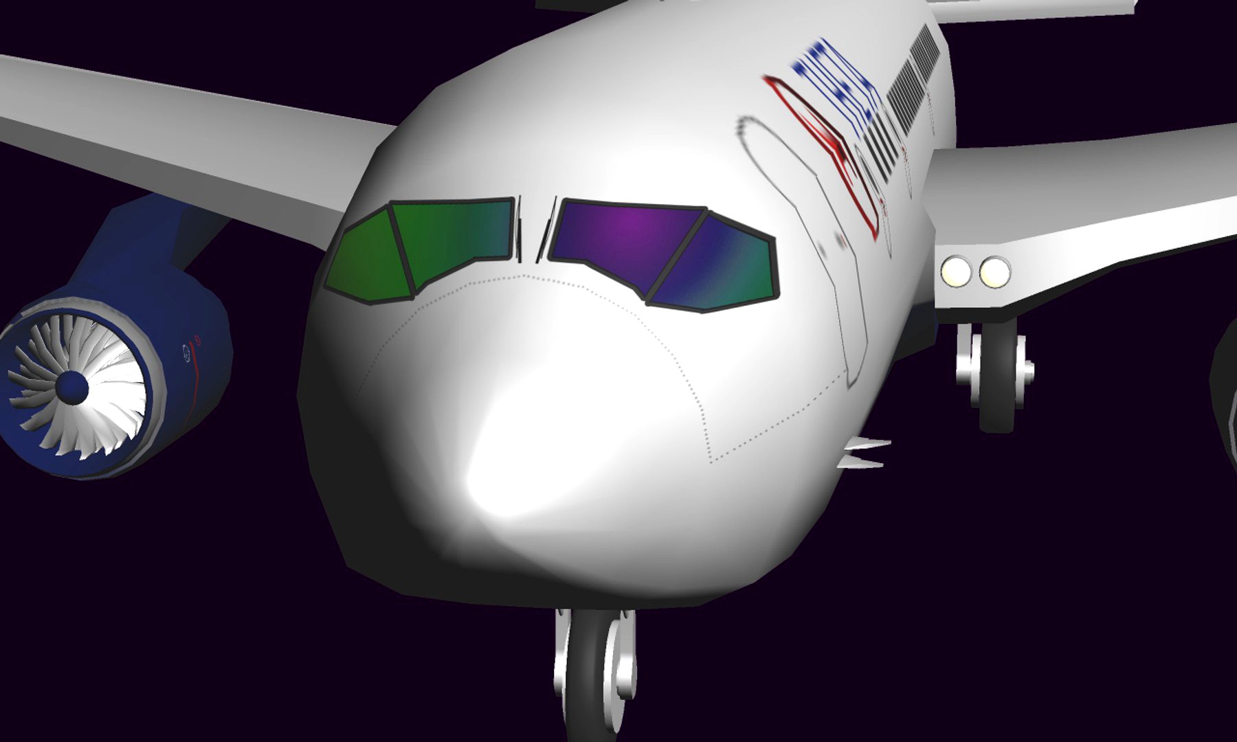 Low poly Airliner