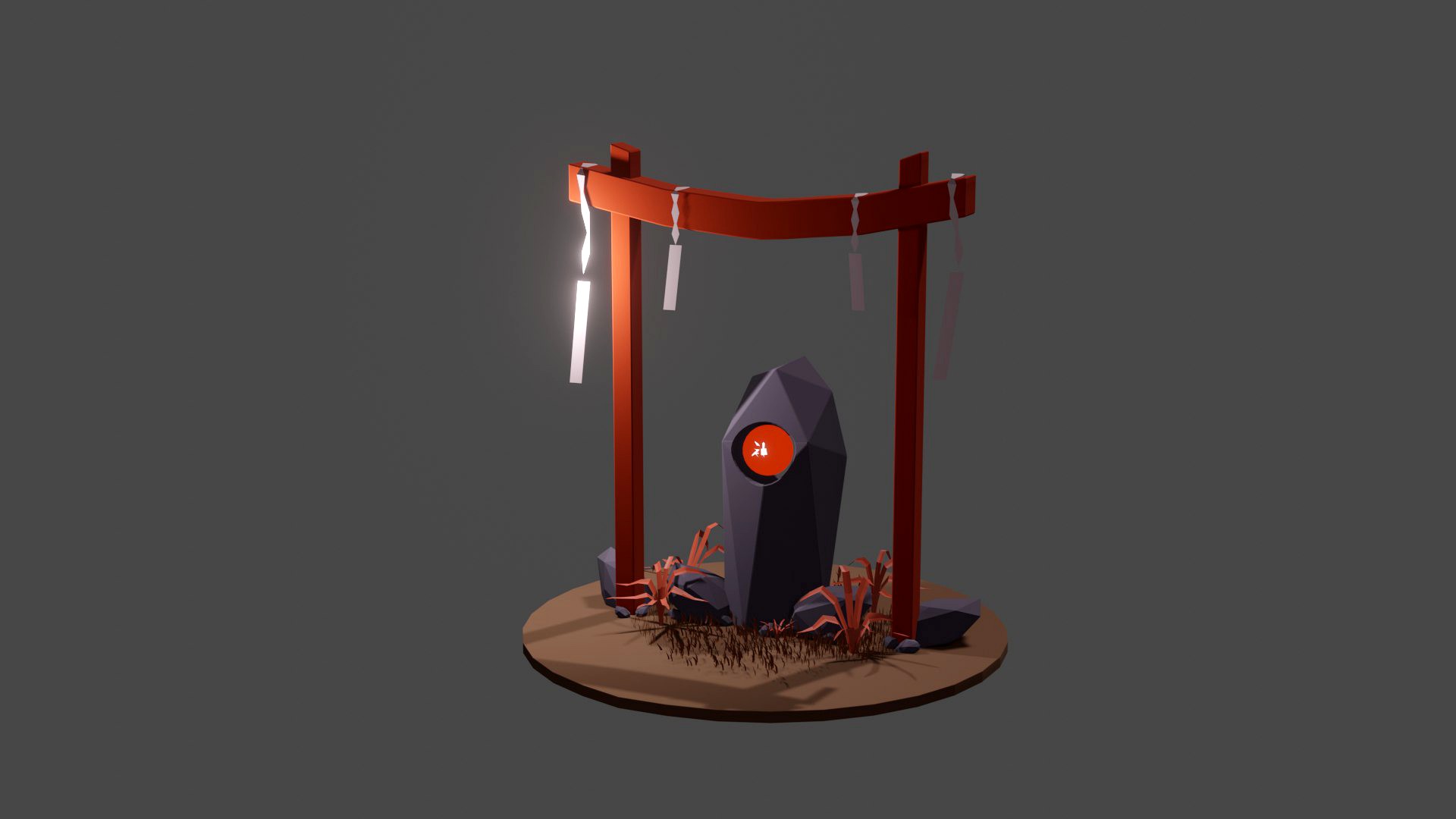 Stylized Japanese Gate