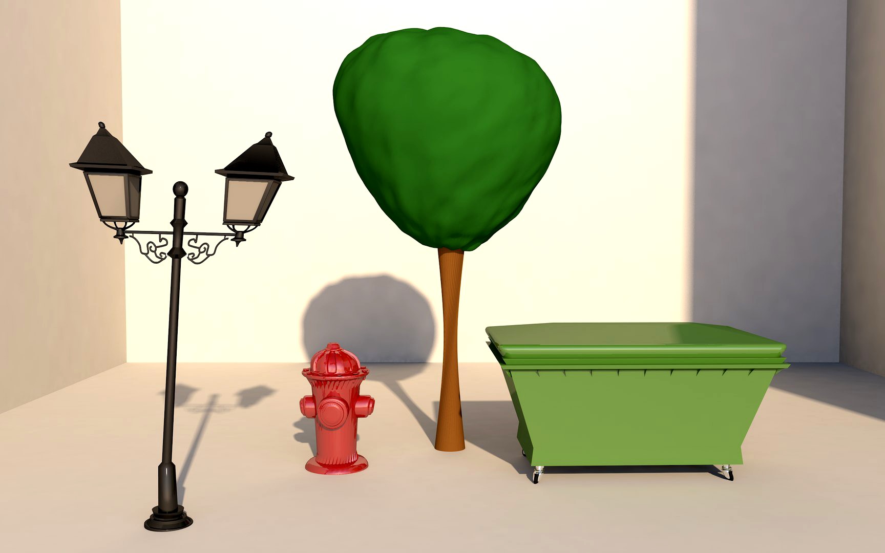 Cartoon street-elements