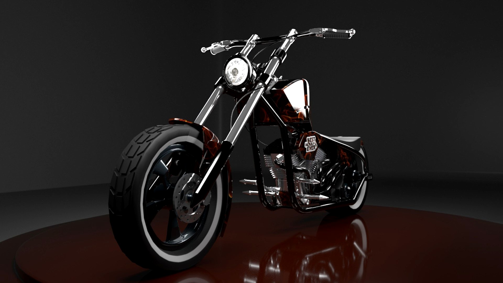 RED FIRE CHOPPER BIKE